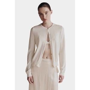 NEW MIJEONG PARK cotton blend cardigan in ivory